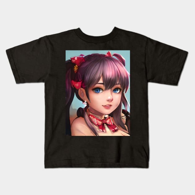 Anime girl manga Kids T-Shirt by animegirlnft